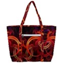 Background Fractal Abstract Zip Up Canvas Bag View3