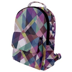 Geometric Sense Flap Pocket Backpack (small) by WensdaiAmbrose