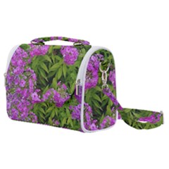 Stratford Garden Phlox Satchel Shoulder Bag by Riverwoman