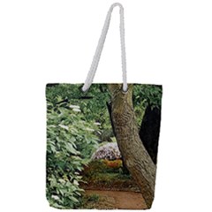 Garden Of The Phoenix Full Print Rope Handle Tote (large) by Riverwoman