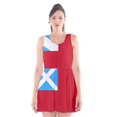 Scottish Red Ensign, Middle Ages-1707 Scoop Neck Skater Dress by abbeyz71