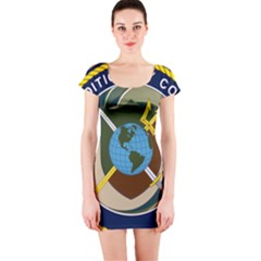 Seal Of United States Navy Expeditionary Combat Command Short Sleeve Bodycon Dress by abbeyz71
