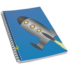Rocket Spaceship Space Travel Nasa 5 5  X 8 5  Notebook by Wegoenart