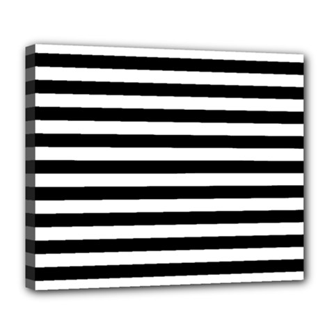 Black Stripes Deluxe Canvas 24  X 20  (stretched) by snowwhitegirl