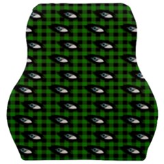 Eyes Green Plaid Car Seat Velour Cushion  by snowwhitegirl