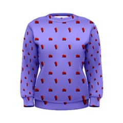 Candy Apple Lilac Pattern Women s Sweatshirt by snowwhitegirl