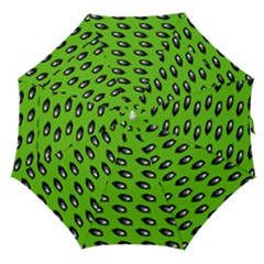 Eyes Green Straight Umbrellas by snowwhitegirl