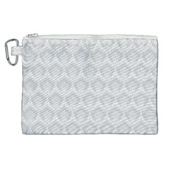 Damask Grey Canvas Cosmetic Bag (xl) by snowwhitegirl