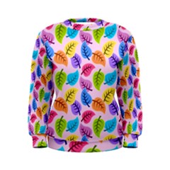 Colorful Leaves Women s Sweatshirt by snowwhitegirl