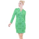 Victorian Paisley Green Button Long Sleeve Dress View1