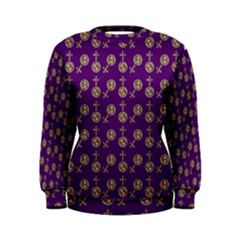 Victorian Crosses Purple Women s Sweatshirt by snowwhitegirl