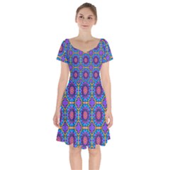 Ml 113 Short Sleeve Bardot Dress by ArtworkByPatrick