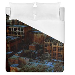 Building Ruins Old Industry Duvet Cover (queen Size) by Pakrebo