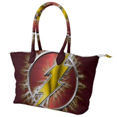 Flashy Logo Canvas Shoulder Bag by Sudhe