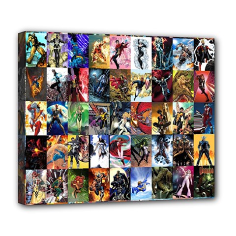 Comic Book Images Deluxe Canvas 24  X 20  (stretched) by Sudhe