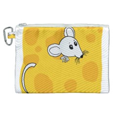 Rat Mouse Cheese Animal Mammal Canvas Cosmetic Bag (xl) by Sudhe