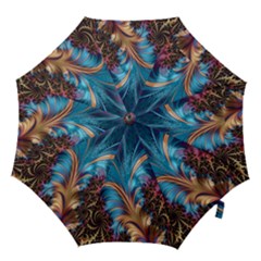 Fractal Art Artwork Psychedelic Hook Handle Umbrellas (medium) by Sudhe