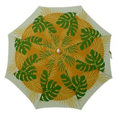 Leaf Leaves Nature Green Autumn Straight Umbrellas by Sudhe