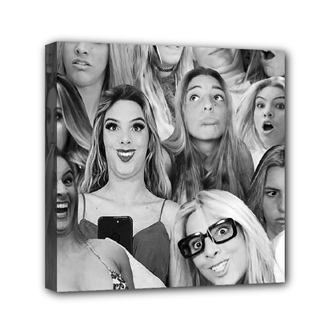 Lele Pons - Funny Faces Mini Canvas 6  X 6  (stretched) by Valentinaart