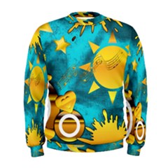 Gold Music Clef Star Dove Harmony Men s Sweatshirt by Alisyart