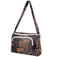 Grand Army Of The Republic Drum Front Pocket Crossbody Bag by Riverwoman