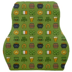St Patricks Day Pattern Car Seat Velour Cushion  by Valentinaart