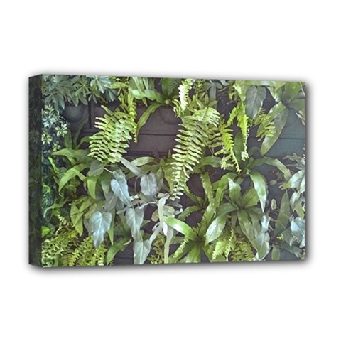 Living Wall Deluxe Canvas 18  X 12  (stretched) by Riverwoman