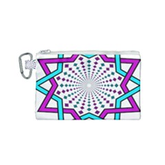Star Illusion Form Shape Mandala Canvas Cosmetic Bag (small) by Alisyart