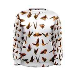Butterfly Butterflies Insect Swarm Women s Sweatshirt by Pakrebo