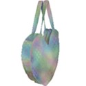 Pastel Mermaid Sparkles Giant Heart Shaped Tote View4