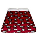 Bento Lunch Red Fitted Sheet (Queen Size) View1