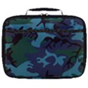 Camouflage Blue Full Print Lunch Bag View1