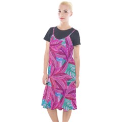 Leaves Tropical Reason Stamping Camis Fishtail Dress by Pakrebo