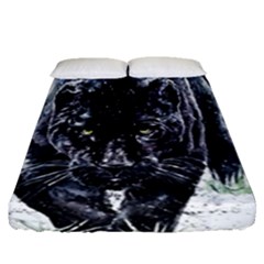 Panther Fitted Sheet (queen Size) by kot737