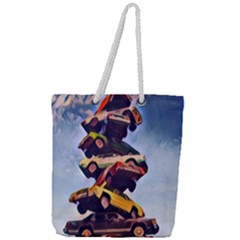 Pretty Colors Cars Full Print Rope Handle Tote (large) by StarvingArtisan