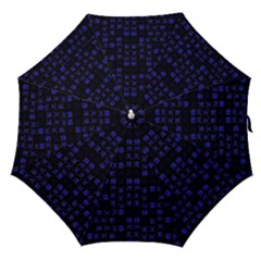 Neon Oriental Characters Print Pattern Straight Umbrellas by dflcprintsclothing