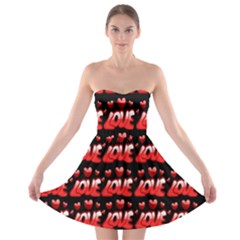 Love 2 Strapless Bra Top Dress by ArtworkByPatrick