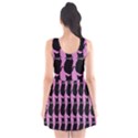 Cat Silouette Pattern Pink Scoop Neck Skater Dress View2