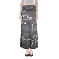 Mathematics Full Length Maxi Skirt by snowwhitegirl