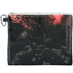 Daisies And Pink Canvas Cosmetic Bag (xxxl) by okhismakingart