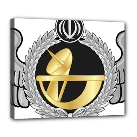 Iran Air Defense Telecom Command Badge Deluxe Canvas 24  X 20  (stretched) by abbeyz71