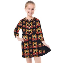 Sweets And  Candy As Decorative Kids  Quarter Sleeve Shirt Dress by pepitasart