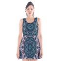 Marbels Glass And Paint Love Mandala Decorative Scoop Neck Skater Dress View1
