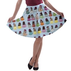 Bunny Tea A-line Skater Skirt by 100rainbowdresses