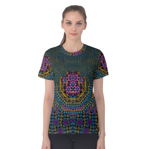 The  Only Way To Freedom And Dignity Ornate Women s Cotton Tee by pepitasart