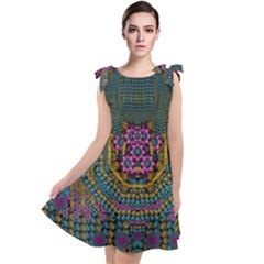 The  Only Way To Freedom And Dignity Ornate Tie Up Tunic Dress by pepitasart