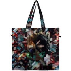 Abstract Texture Desktop Canvas Travel Bag by HermanTelo