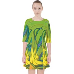 Abstract Pattern Lines Wave Pocket Dress by HermanTelo