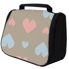 Hearts Heart Love Romantic Brown Full Print Travel Pouch (big) by HermanTelo