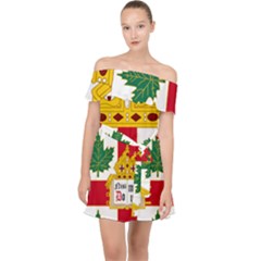 Coat Of Arms Of Anglican Church Of Canada Off Shoulder Chiffon Dress by abbeyz71